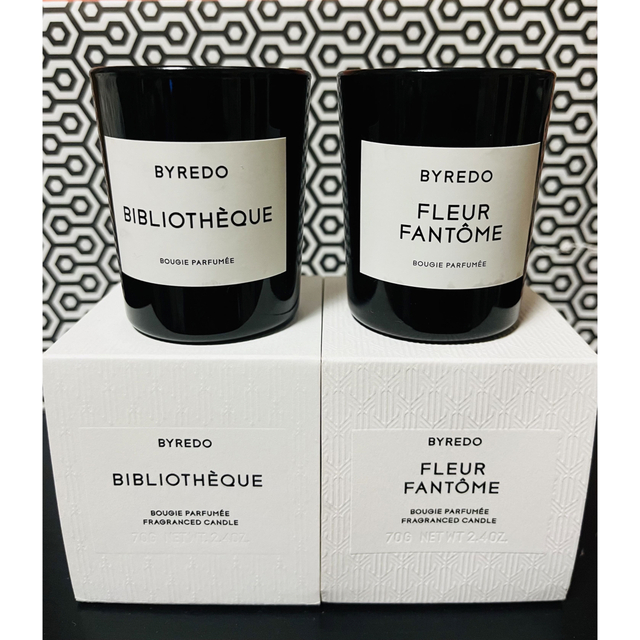 BYREDO(バレード)の【jb様専用】Byredo バイレード　キャンドル 2点　フルール ビブリオ コスメ/美容のリラクゼーション(キャンドル)の商品写真