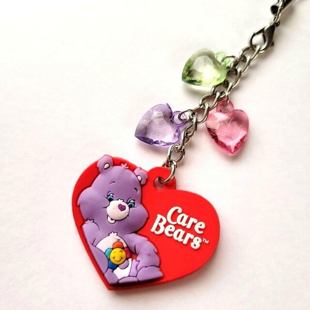 CareBears(ケアベア)の新品　ケアベア　ハーモニーベア　ストラップ　キーホルダー　キーチェーン エンタメ/ホビーのおもちゃ/ぬいぐるみ(キャラクターグッズ)の商品写真