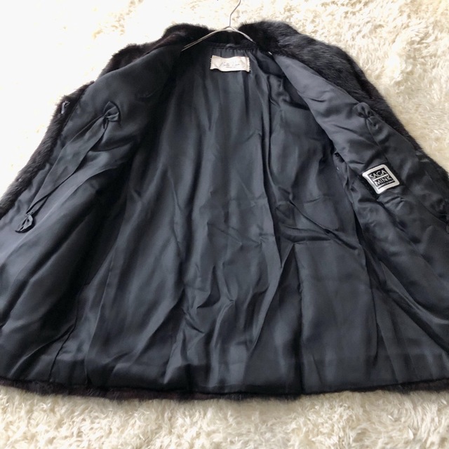 最高級✨ SAGA MINK 黒タグ 毛皮コート ブラック 人気カラー