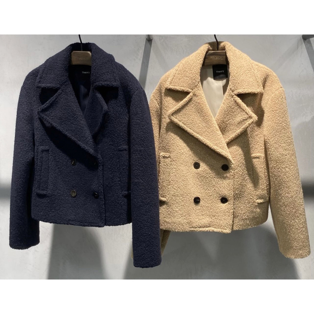 Theory - Theory 22aw ショート丈Pコートの通販 by yu♡'s shop Theory - Theory 22aw ショート丈Pコートの通販 by yu♡'s shop