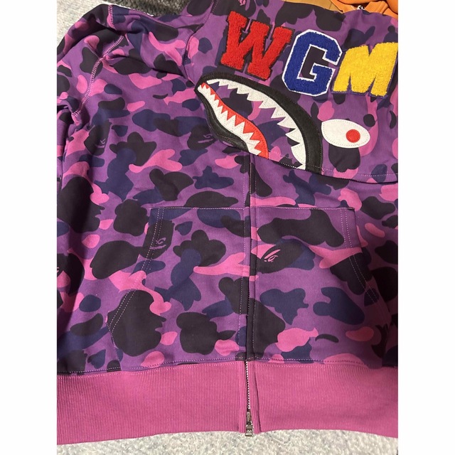 A BATHING APE シャーク パーカー パープル 贈り物 22620円引き sk