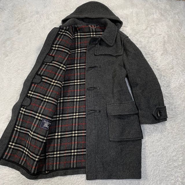 BURBERRY   極美品 BURBERRYS ダッフルコート ノバチェック グレー