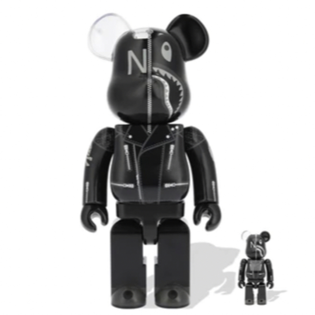 A BATHING APE(アベイシングエイプ)のBAPE X NBHD SHARK BE@RBRICK 100% & 400% エンタメ/ホビーのフィギュア(その他)の商品写真