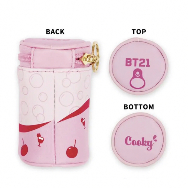 BT21(ビーティーイシビル)のBT21公式  ミニ缶ポーチ COOKY エンタメ/ホビーのタレントグッズ(アイドルグッズ)の商品写真