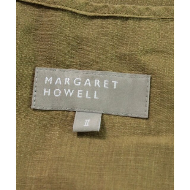 MARGARET HOWELL(マーガレットハウエル)のMARGARET HOWELL ワンピース 2(M位) カーキ 【古着】【中古】 レディースのワンピース(ひざ丈ワンピース)の商品写真