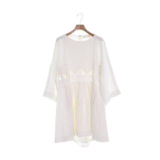 クロエ(Chloe)のChloe クロエ ワンピース 36(XS位) 白 【古着】【中古】(ひざ丈ワンピース)