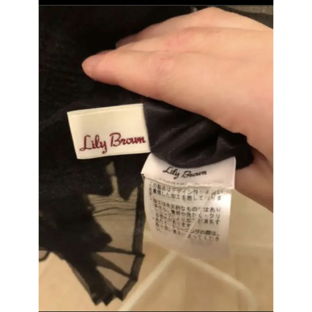 Lily Brown(リリーブラウン)のリリーブラウン　ブラック　ドレス レディースのワンピース(ひざ丈ワンピース)の商品写真