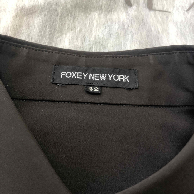 値下げ！フォクシーニューヨークFOXEY NY■ 38 丸襟ダウンコート  美品