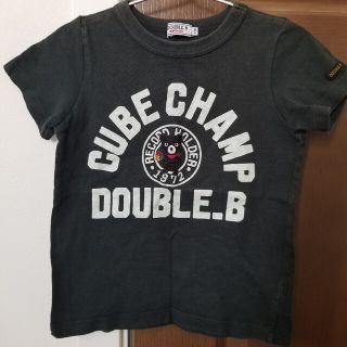 ダブルビー(DOUBLE.B)のダブルB 　ルービック　キューブ　Tシャツです。サイズ　110　黒　ブラック(Tシャツ/カットソー)