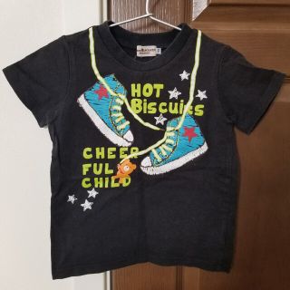 ホットビスケッツ(HOT BISCUITS)のホットビスケッツ 　スニーカー　Tシャツサイズ　110　黒色　黒　ブラックビ(Tシャツ/カットソー)