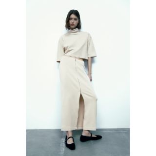 ザラ(ZARA)のZARAスウェットスカート　S(ロングスカート)