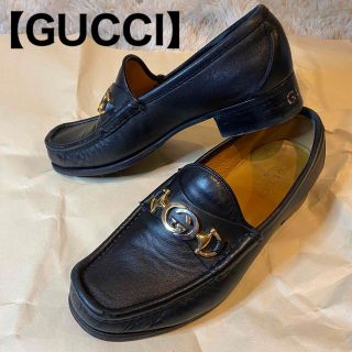 グッチ(Gucci)の【希少】GUCCI 19aw ローファー インターロッキングG ホースビット(ローファー/革靴)