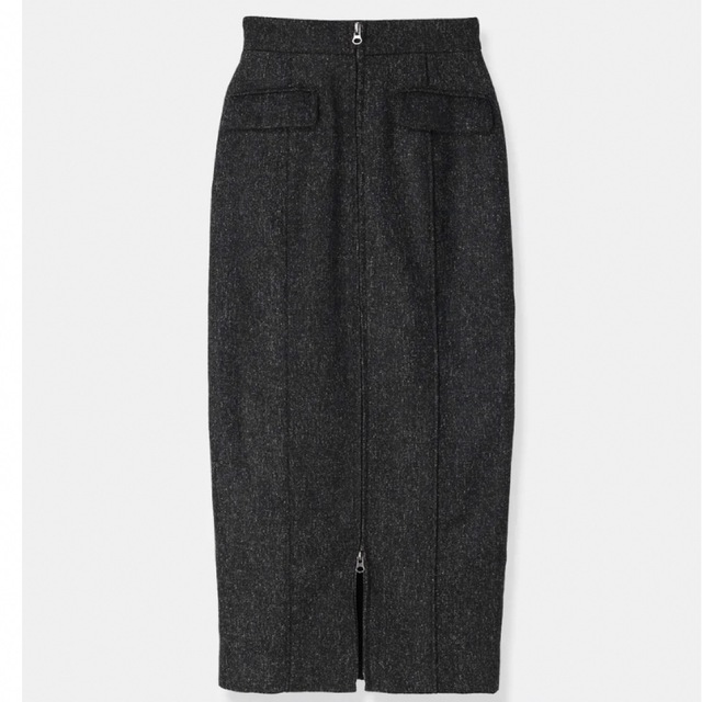 ánuans(アニュアンス)のZip up Pencil Tweed Skirt レディースのスカート(ひざ丈スカート)の商品写真