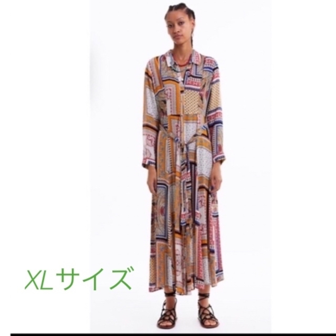 ZARA(ザラ)のZARA ワンピース　XLサイズ レディースのワンピース(ロングワンピース/マキシワンピース)の商品写真