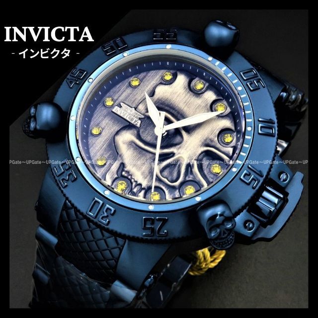 圧倒的ビジュアル☆高防水☆スカル INVICTA Subaqua 37431-