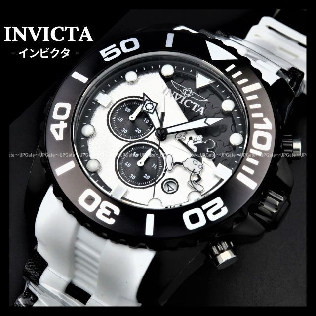 【高級時計 インビクタ】INVICTA ディズニー ミッキー ダイバー クロノグ