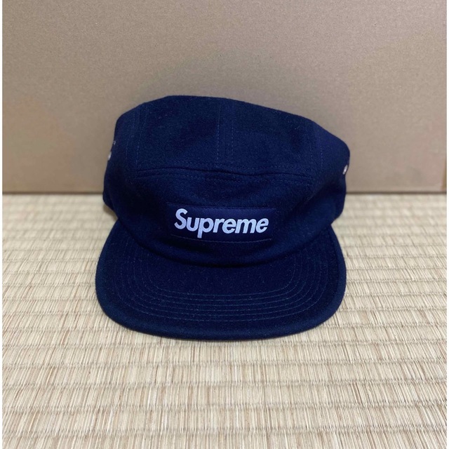 メンズsupreme Loro Piana Wool Camp Cap ネイビー 紺