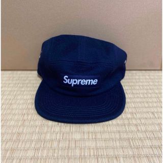 supreme Loro Piana Wool Camp Cap ネイビー 紺