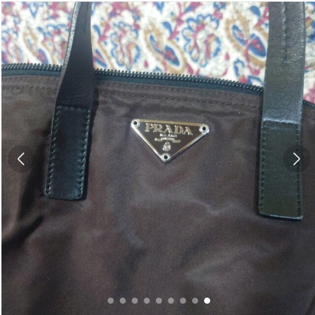 PRADA - 美品 PRADA 茶色 ハンドバッグの通販 by nG's shop|プラダ