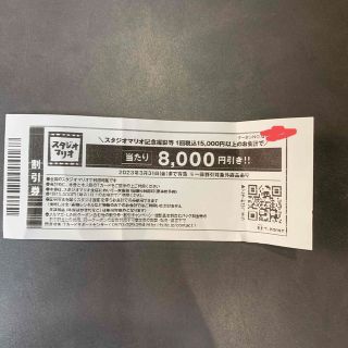 スタジオマリオ　8000円引き(その他)