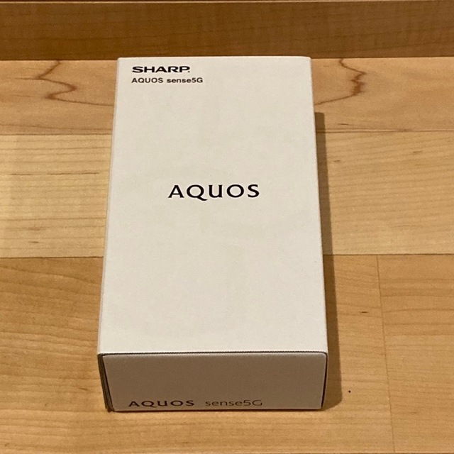 【新品未開封】AQUOS sense5G ブラック　SIMフリー