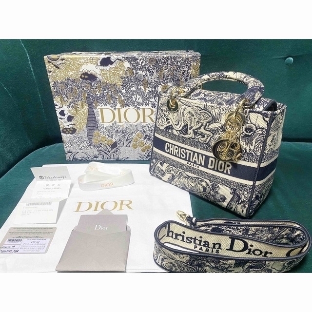 Christian Dior - 【極美品】LADY D-LITE  ミディアムバッグ レディディオール Dior
