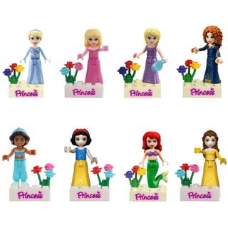 レゴ ミニフィグ 人形 互換 プリンセス 8体セット ディズニー LEGO 人