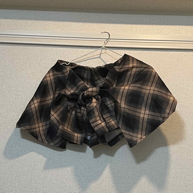 韓国 チェック柄スカート ショートパンツ  レディースのスカート(ミニスカート)の商品写真