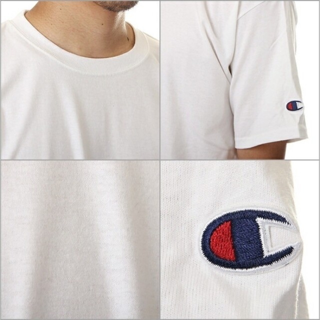 Champion(チャンピオン)の新品未使用 チャンピオン 無地 クルーネック Tシャツ 白 2枚セット Lサイズ メンズのトップス(Tシャツ/カットソー(半袖/袖なし))の商品写真