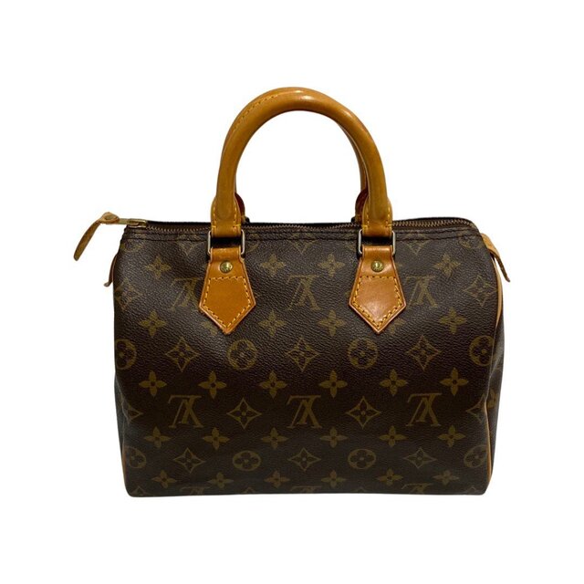 【正規品直輸入】 スピーディ ヴィトン VUITTON LOUIS 極美品 - VUITTON LOUIS 25 17341 ボストンバッグ ミニ ハンドバッグ レザー モノグラム エコバッグ