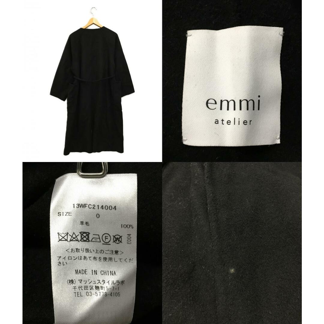 emmi ノーカラーリバーコート    レディース 0 8