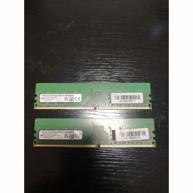 パソコン　メモリ　16GB（8GB×2）