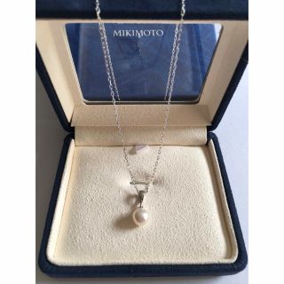 ミキモト(MIKIMOTO)のMIKIMOTO ミキモト パール ペンダント WG ホワイトゴールド(ネックレス)