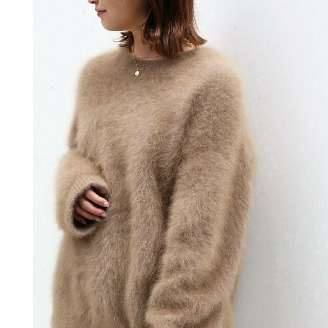 DEUXIEME CLASSE(ドゥーズィエムクラス)の新品未使用☆Fluffy Sweaterドゥーズィエムクラス ベージュ レディースのトップス(ニット/セーター)の商品写真