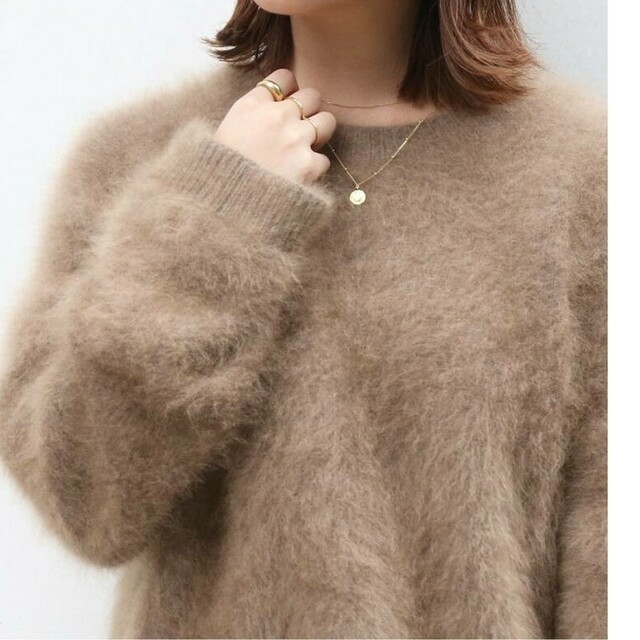 DEUXIEME CLASSE(ドゥーズィエムクラス)の新品未使用☆Fluffy Sweaterドゥーズィエムクラス ベージュ レディースのトップス(ニット/セーター)の商品写真