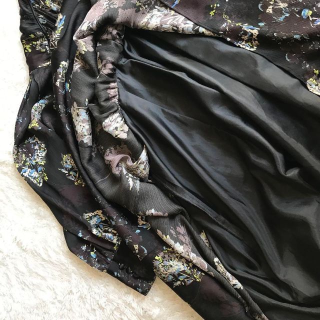 かわいい~!」 LANVIN en Bleu フラワーブーケプリントワンピース 38