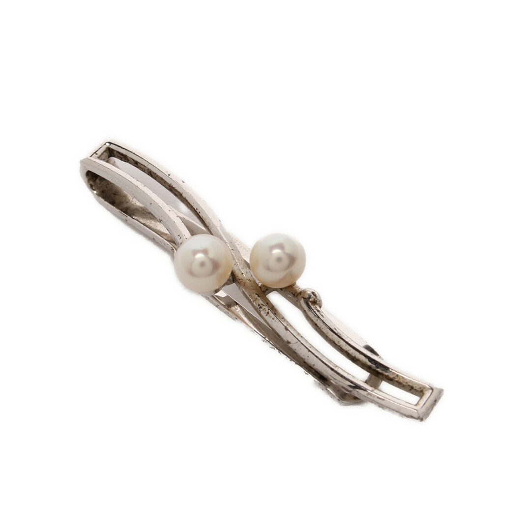 美品✨MIKIMOTO ミキモト パール タイピン タイバー ネクタイピン-