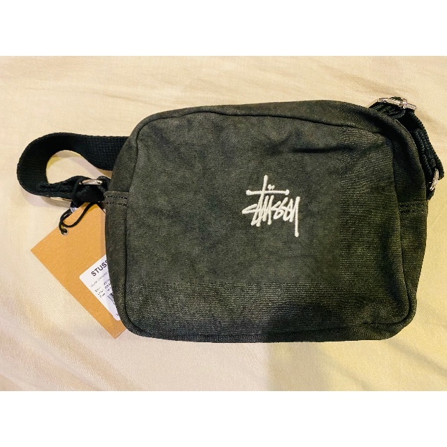 Stussy Canvas Side Pouch Black 2