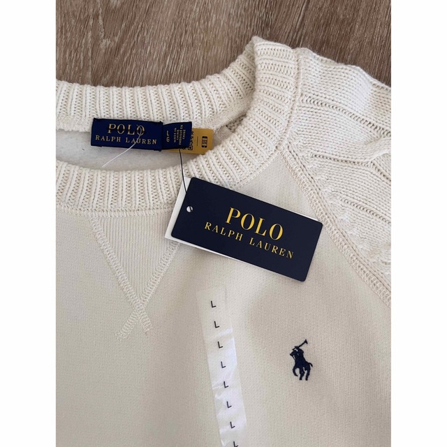 POLO RALPH LAUREN(ポロラルフローレン)のPOLO ラルフローレン　スエット　トレーナー　セーター　米国購入　新品タグ付 レディースのトップス(ニット/セーター)の商品写真