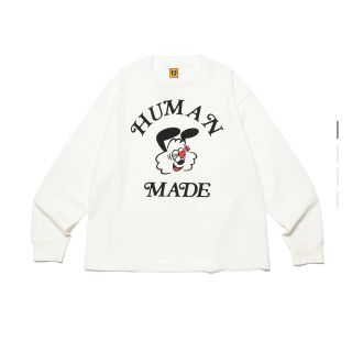 ヒューマンメイド(HUMAN MADE)のhuman made girl's don't cry ロンT ホワイト　XL(Tシャツ/カットソー(七分/長袖))