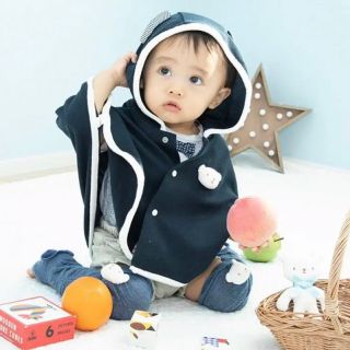 ベビーグース(BabyGoose)のベビーグース　ポンチョ ケープ　くまさんマント　BabyGoose 新品(カーディガン/ボレロ)