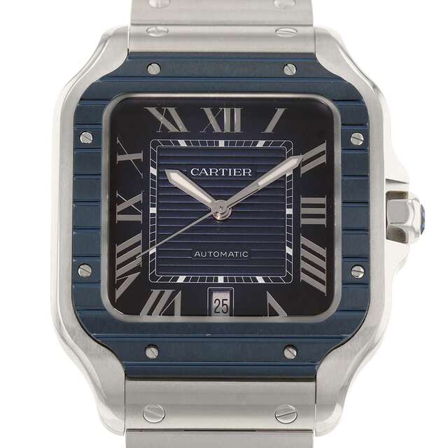 Cartier - カルティエ サントス ドゥ カルティエ LM WSSA0048 Cartier 腕時計 ブルー文字盤