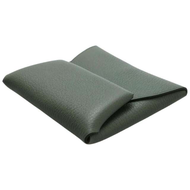 エルメス コインケース バスティア ヴェールアマンド/シルバー金具