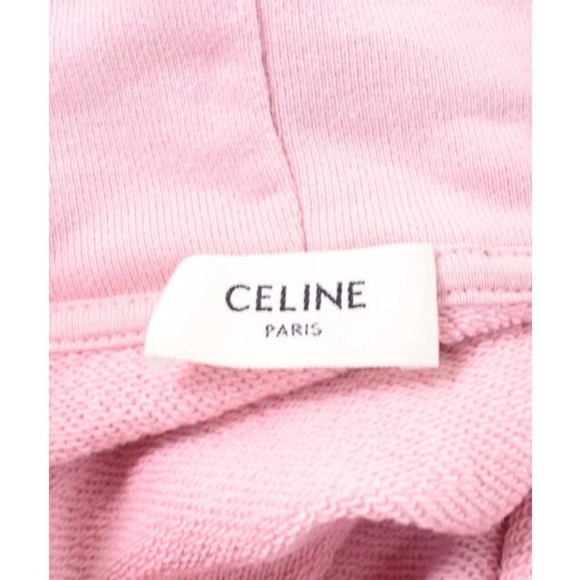 celine(セリーヌ)のCELINE セリーヌ パーカー S ピンク 【古着】【中古】 メンズのトップス(パーカー)の商品写真