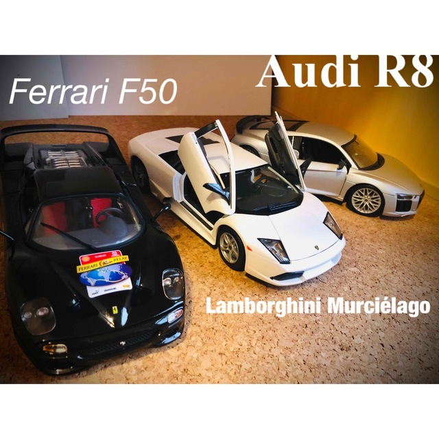 Ferrari(フェラーリ)の1/18スケール ダイキャストモデルカー 3台セット エンタメ/ホビーのおもちゃ/ぬいぐるみ(模型/プラモデル)の商品写真