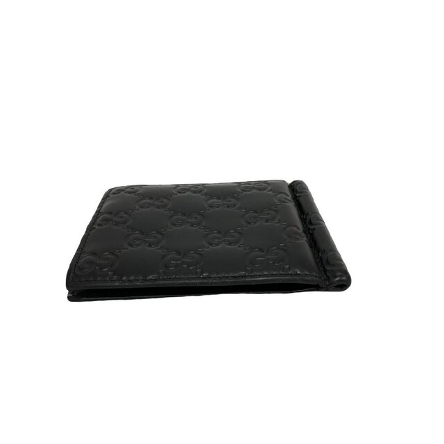 極美品】GUCCI グッチ シマレザー マネークリップ イチオシ