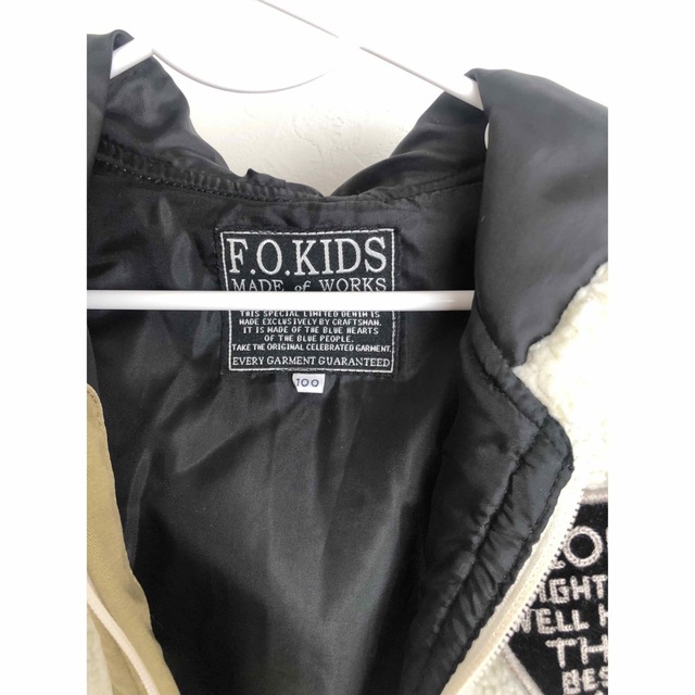 F.O.KIDS(エフオーキッズ)のフードジャケット　MA-1風 キッズ/ベビー/マタニティのキッズ服男の子用(90cm~)(ジャケット/上着)の商品写真