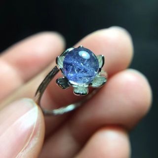 ⭐︎【天然】ブルールチル デュモルチエライト リング s925 7mm | www