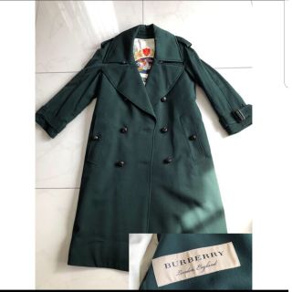 バーバリー(BURBERRY) トレンチコート(レディース)（グリーン・カーキ