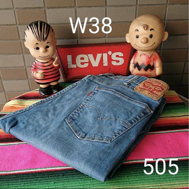 【1107】levis リーバイス 505 W38 ビッグサイズ ペンキ